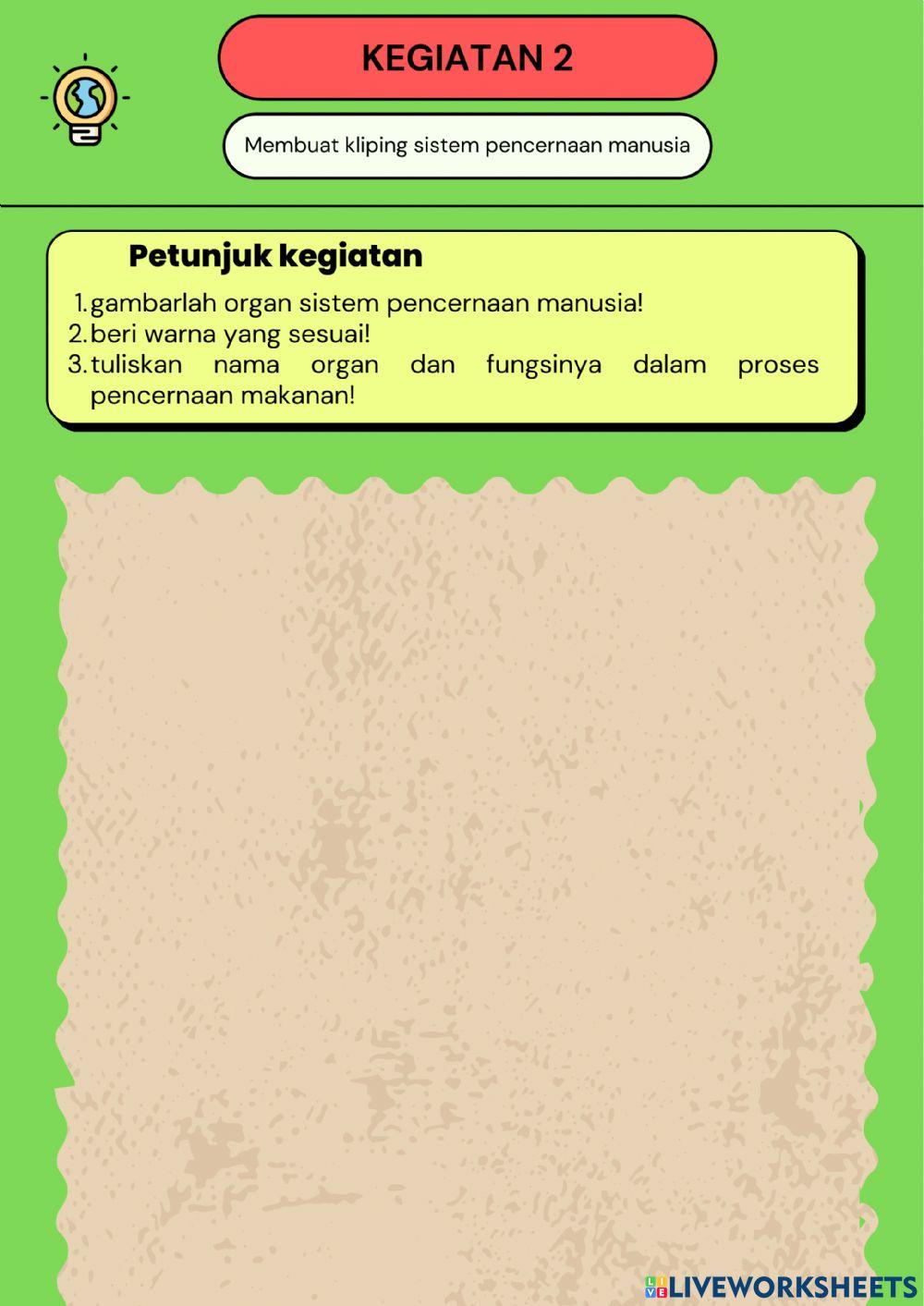 LKPD Pentingnya Asupan Makanan Sehat