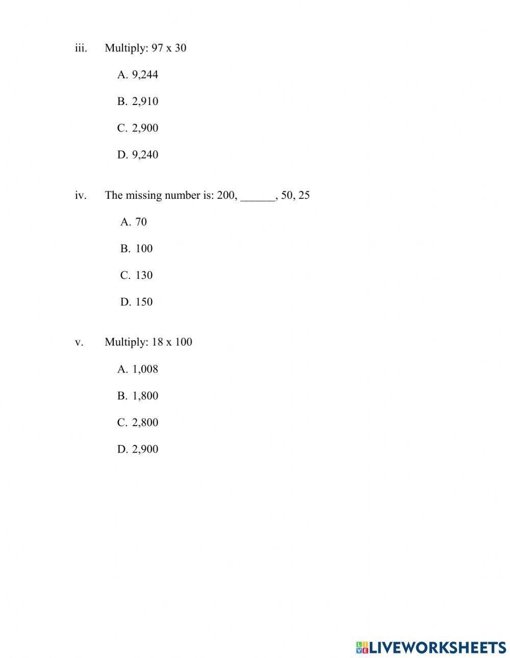 Assessment on strand B