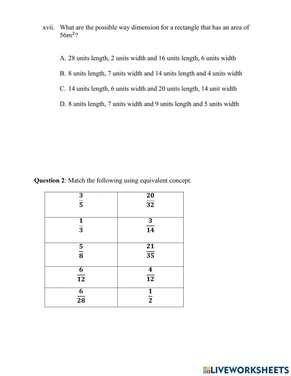 Assessment on strand B