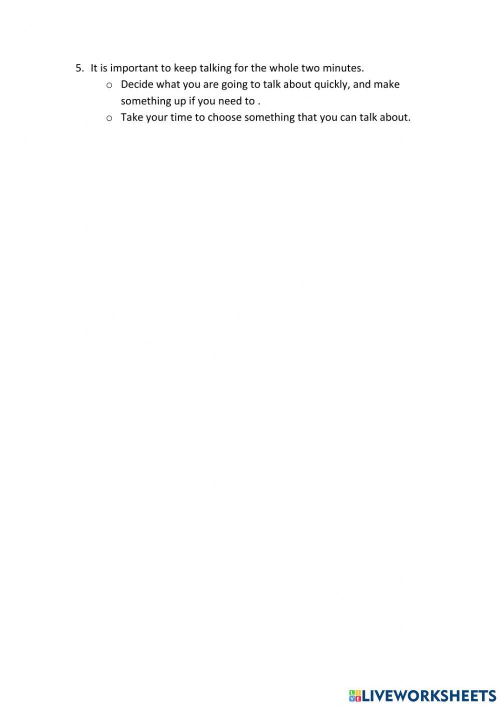 IE3, Unit 3, Speaking, Exercise 1