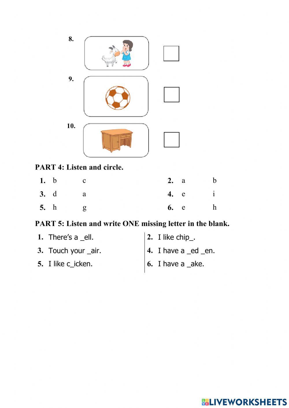 Listening Test English 1 HKI