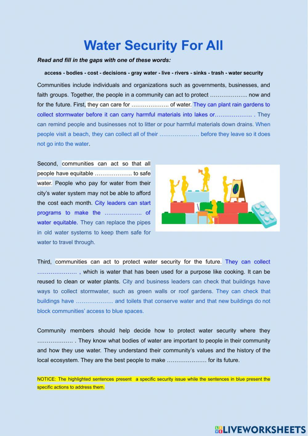 Water security for all