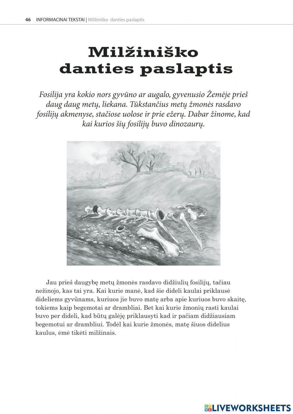 Milzinisko danties paslaptis