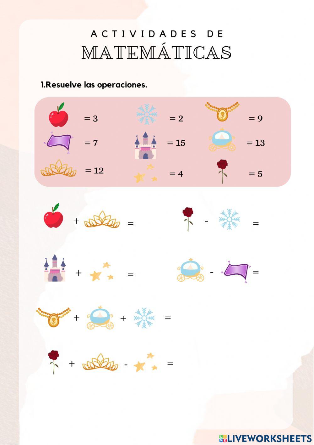 Matemáticas con princesas
