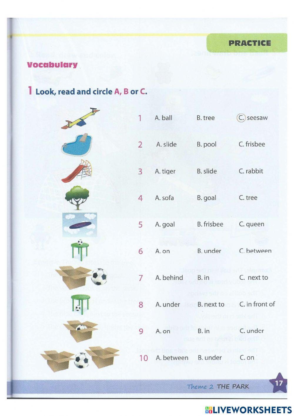 The park - exercise 1