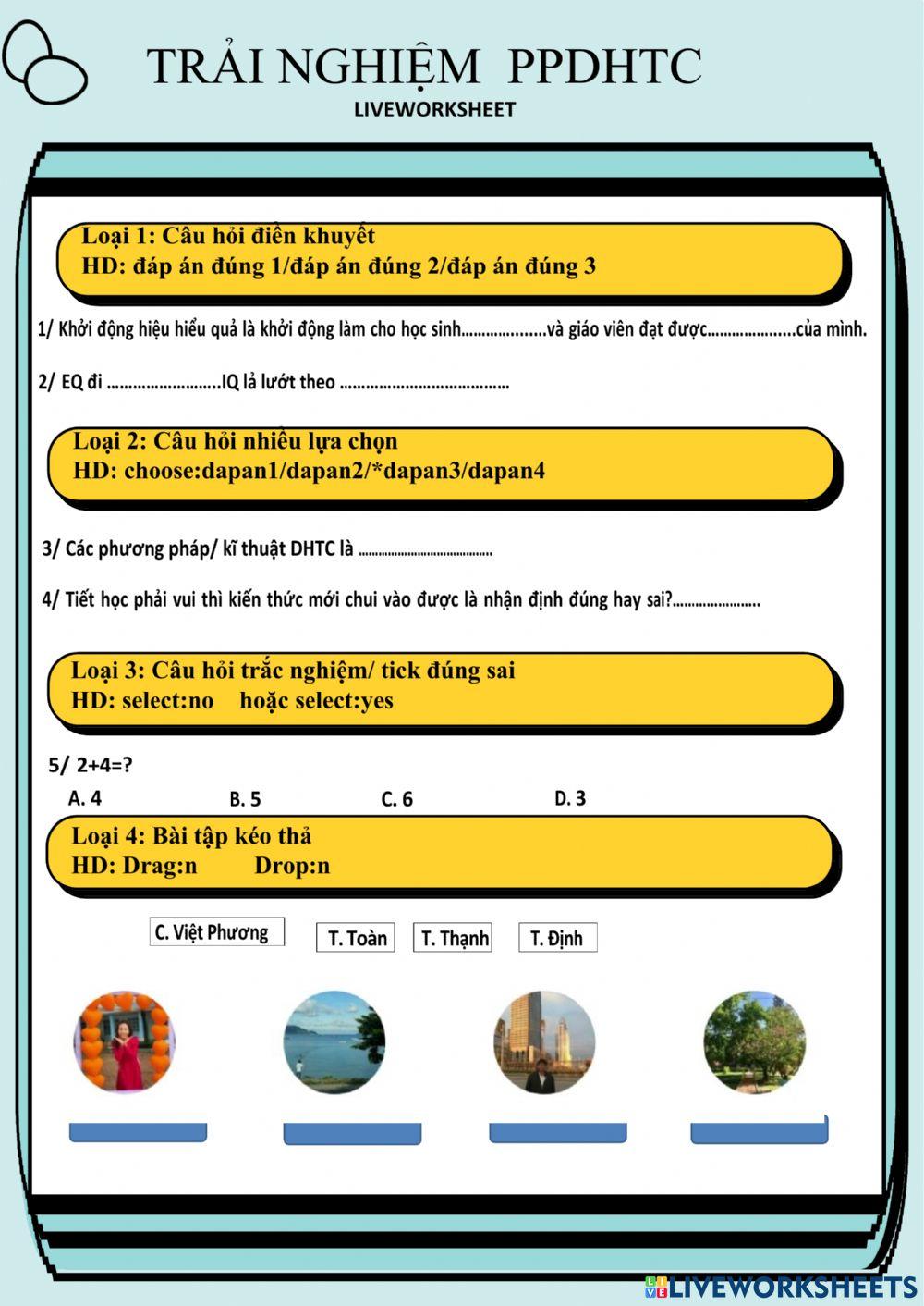 Trải nghiệm ppdhtc