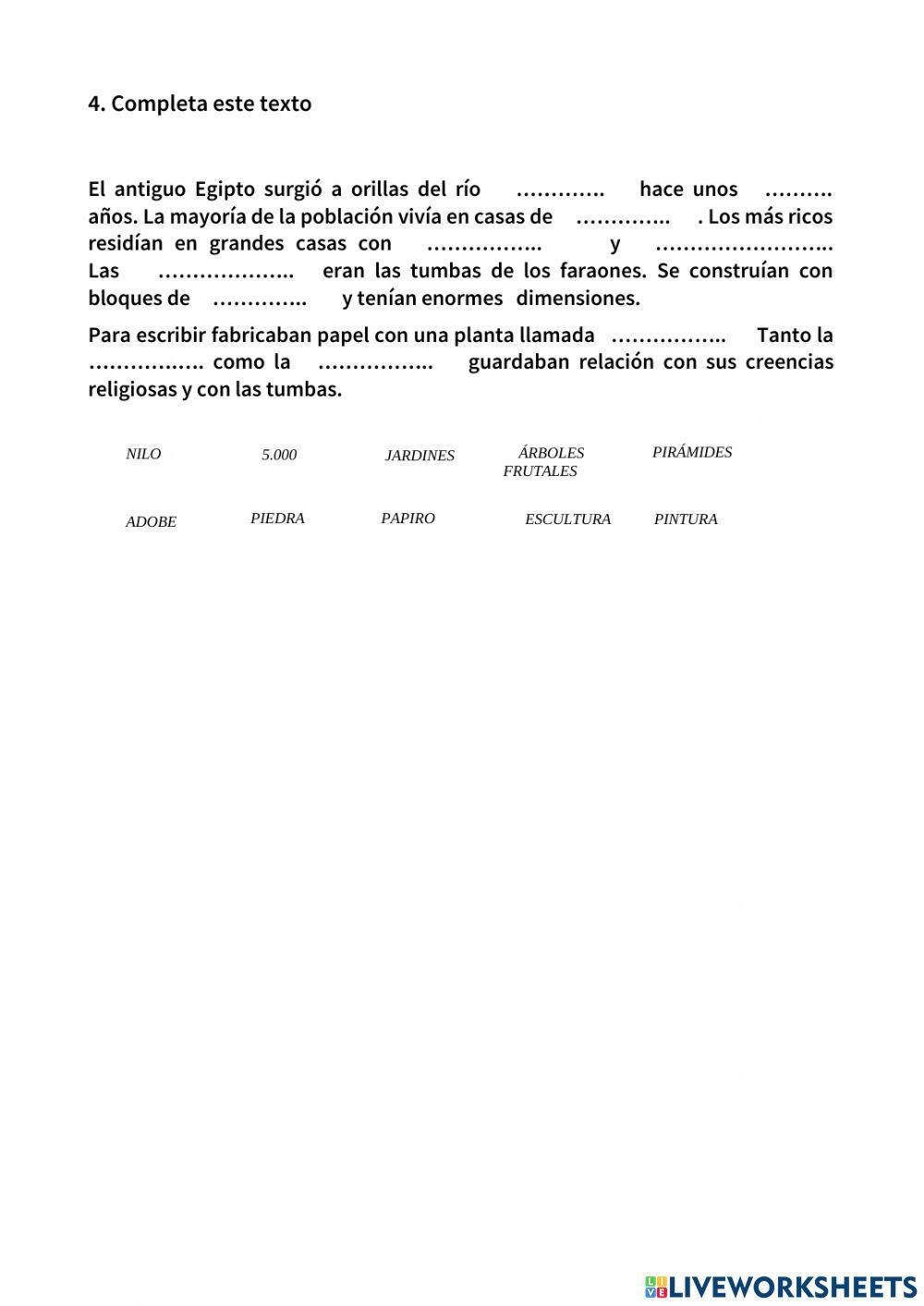 Mesopotamia y Egipto