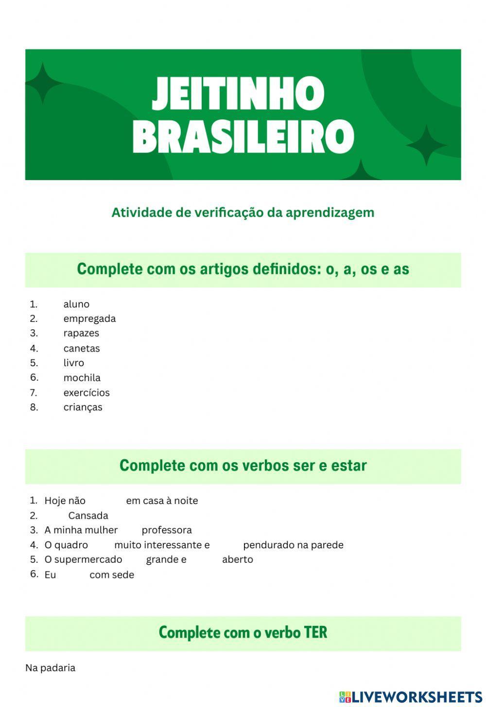 Atividade de revisão