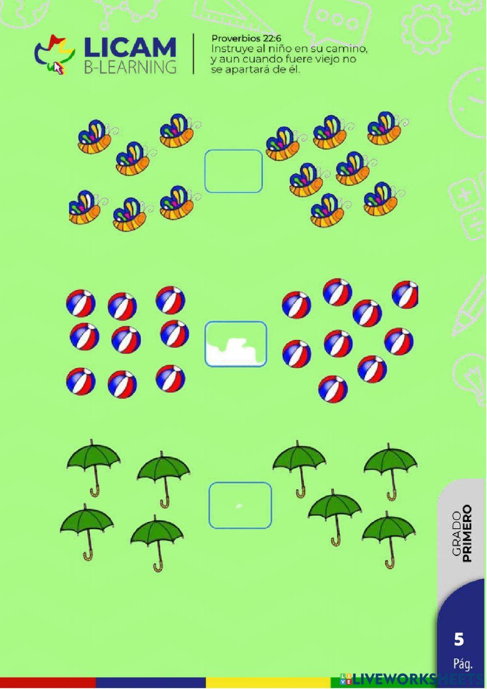 Más, menos e igual que