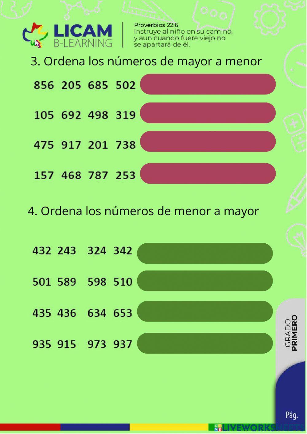 Más, menos e igual que