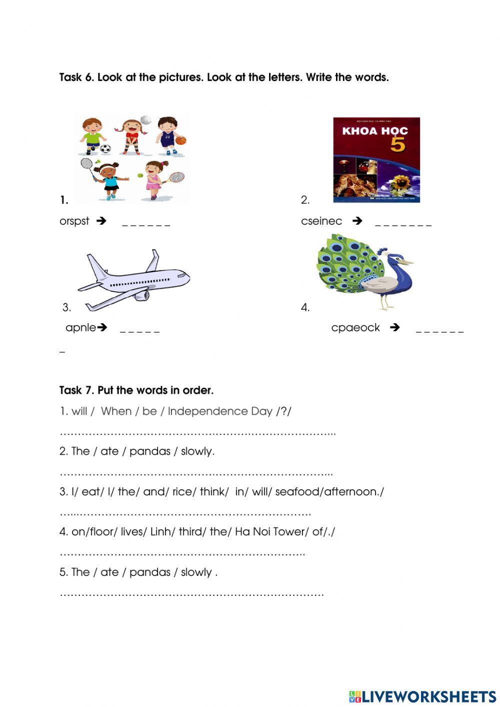 End of Term Test - Semester 1 - Grade 5