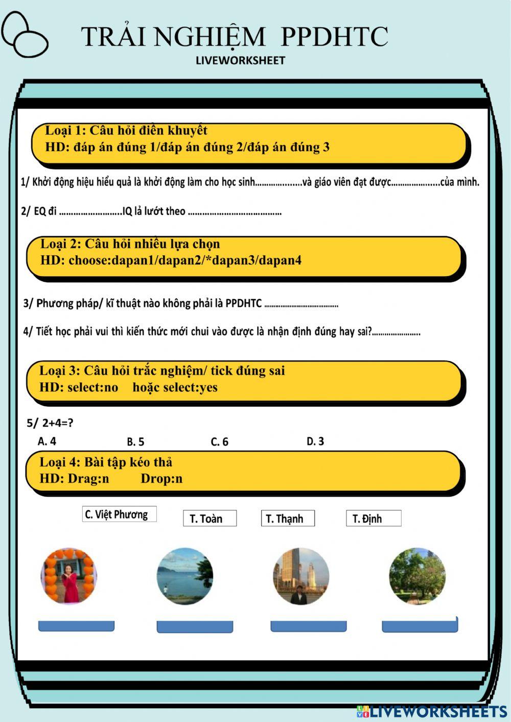 Trải nghiệm ppdhtc