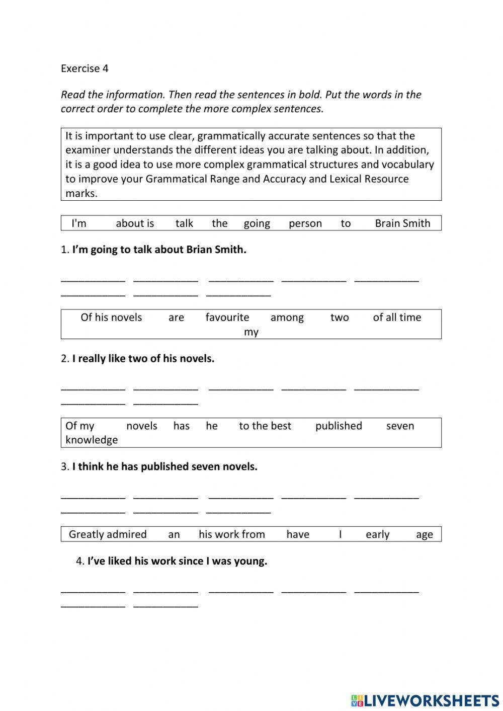 IE3, Unit 3, Speaking, Exercise 4