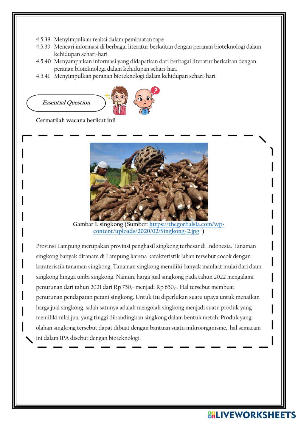 Lkpd bioteknologi kelas ix IPA