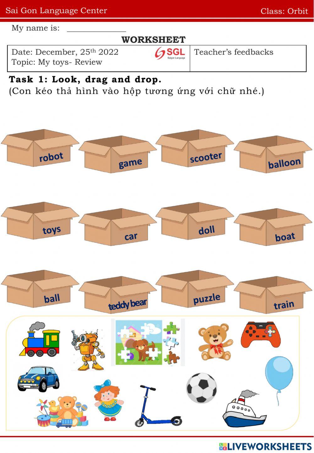 Topic 3: My toys- Review