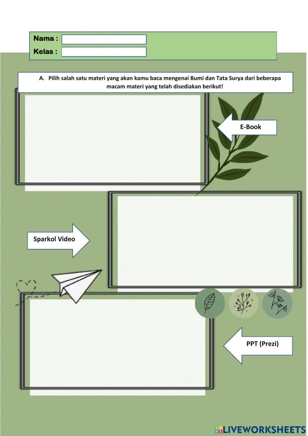 E-lkpd bumi dan tata surya