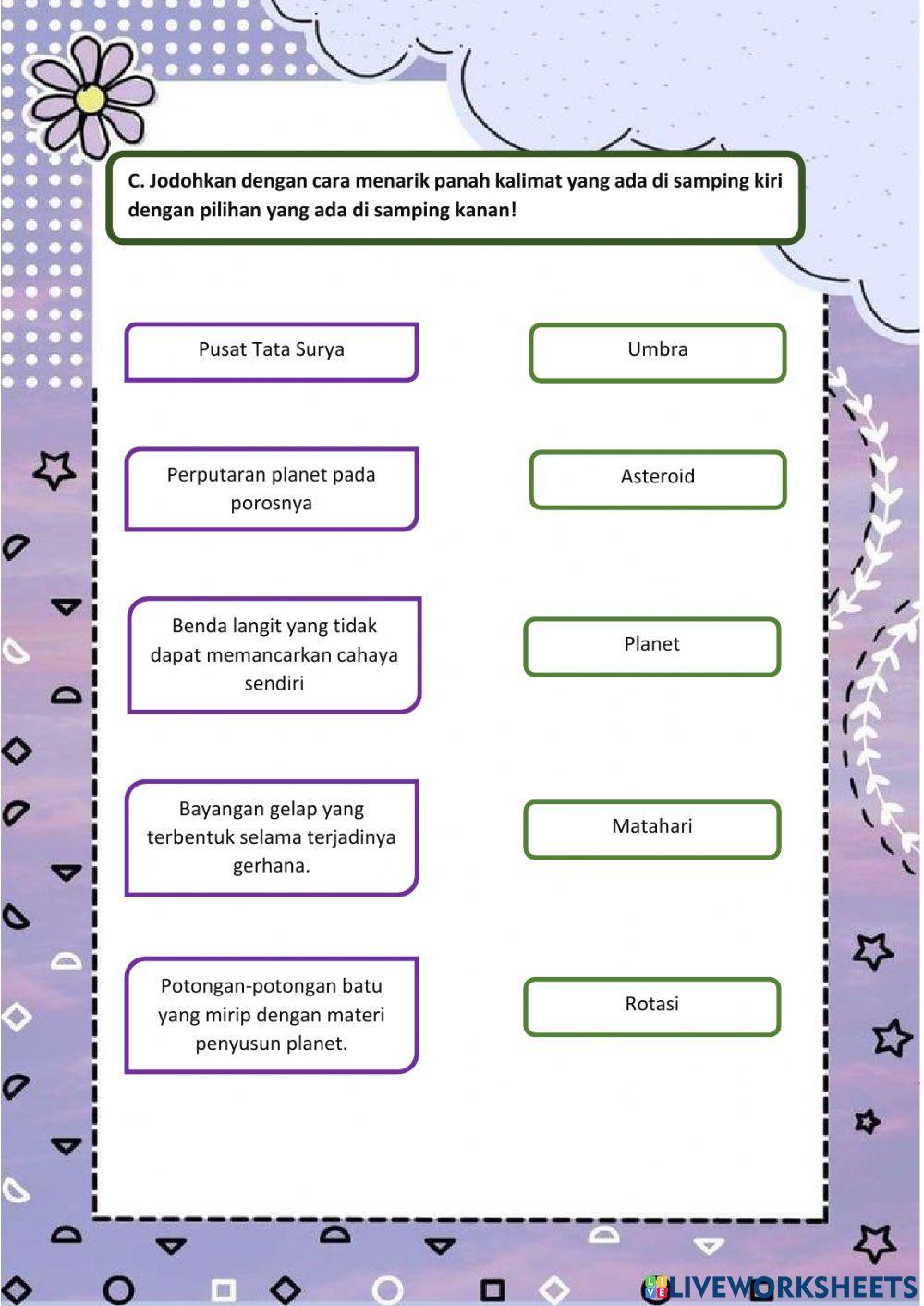 E-lkpd bumi dan tata surya