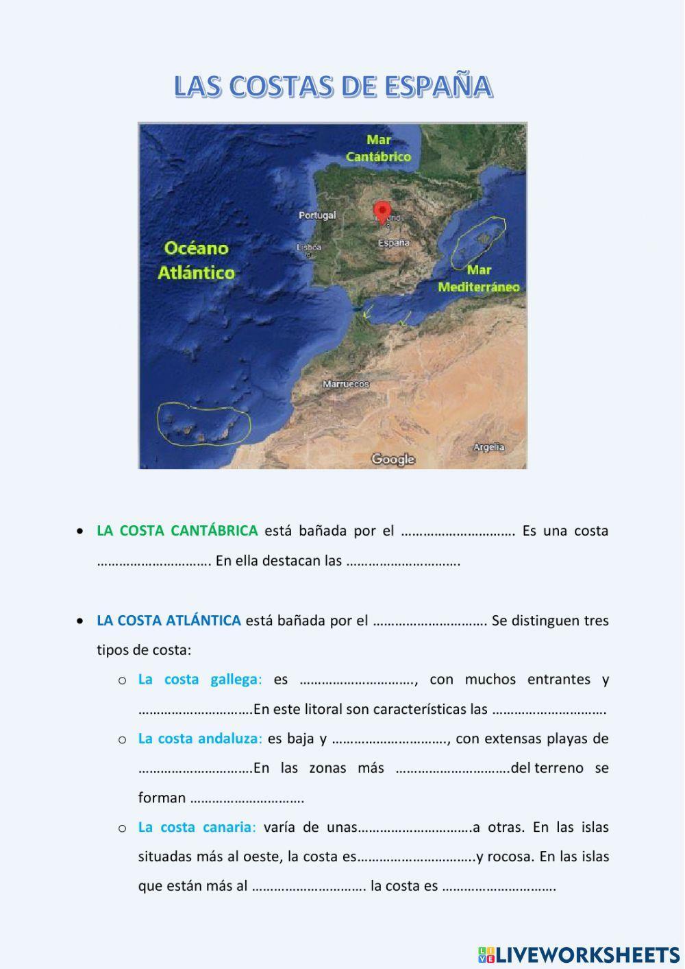 Las costas de España