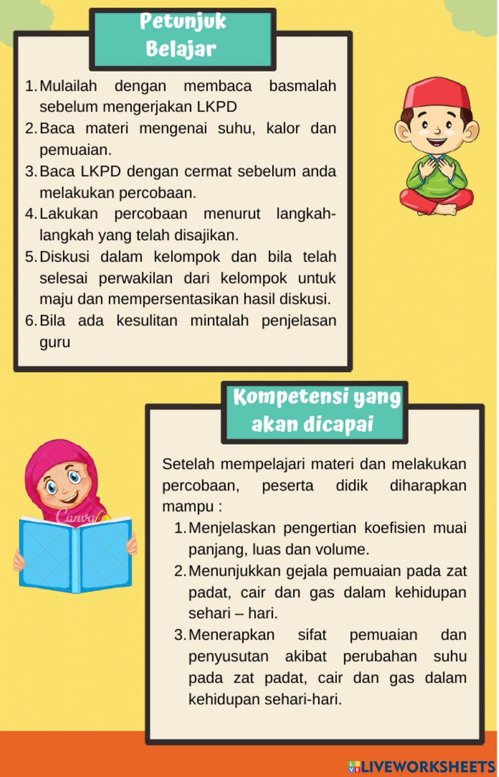 Suhu, Kalor dan Pemuaian