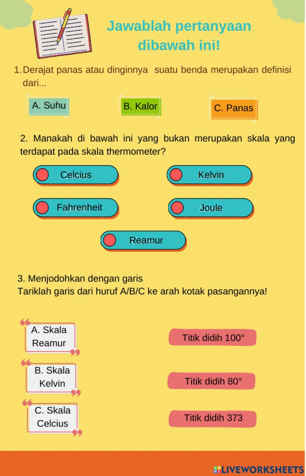 Suhu, Kalor dan Pemuaian