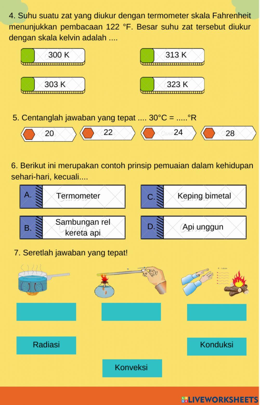 Suhu, Kalor dan Pemuaian