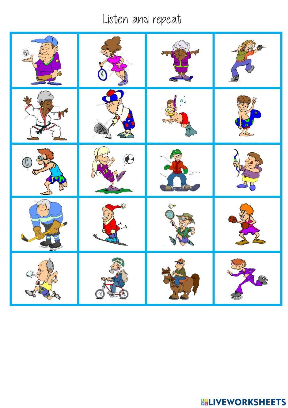 listen and choose sports 1