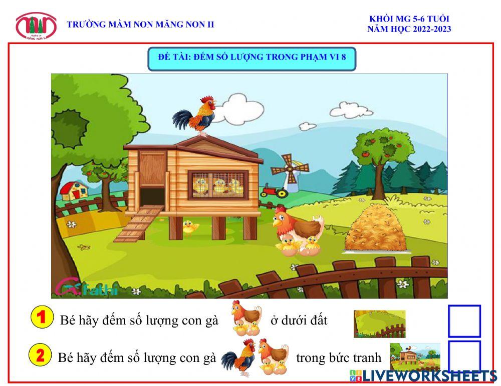 Đếm trong phạm vi 8