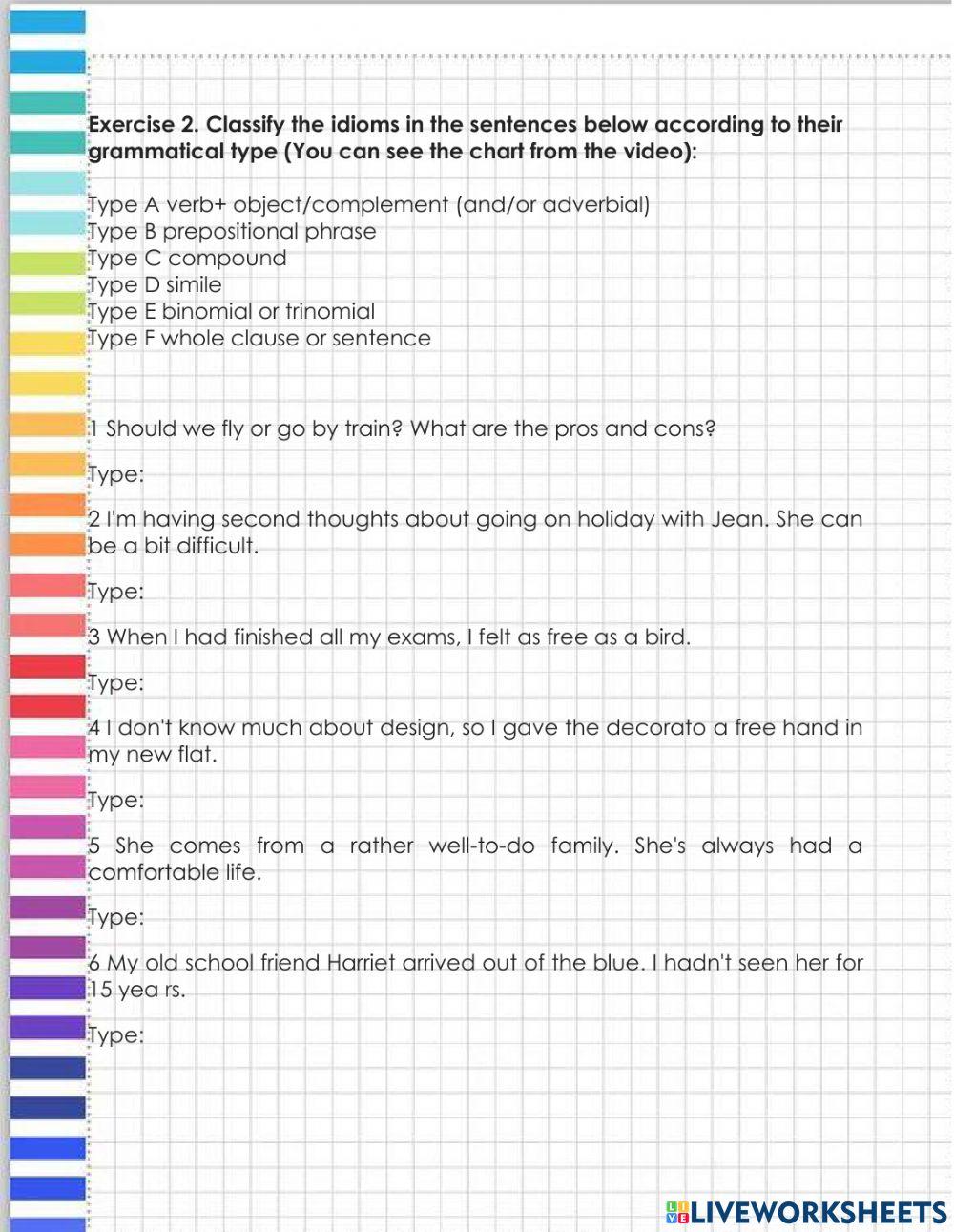 Idioms intermediate lesson 1