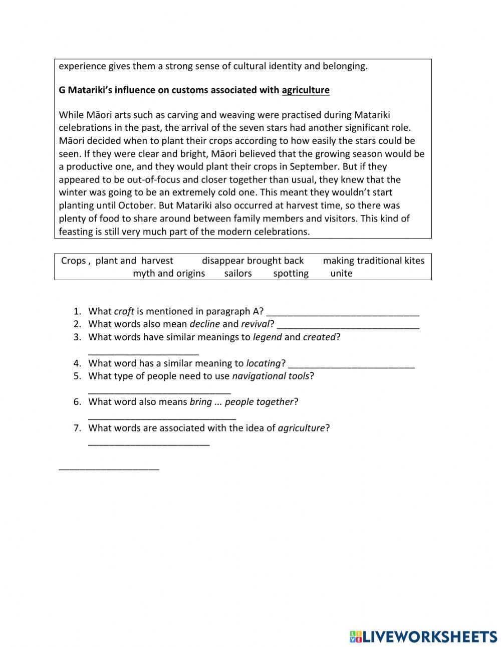 IE2, Unit 4, Reading, Exercise 9