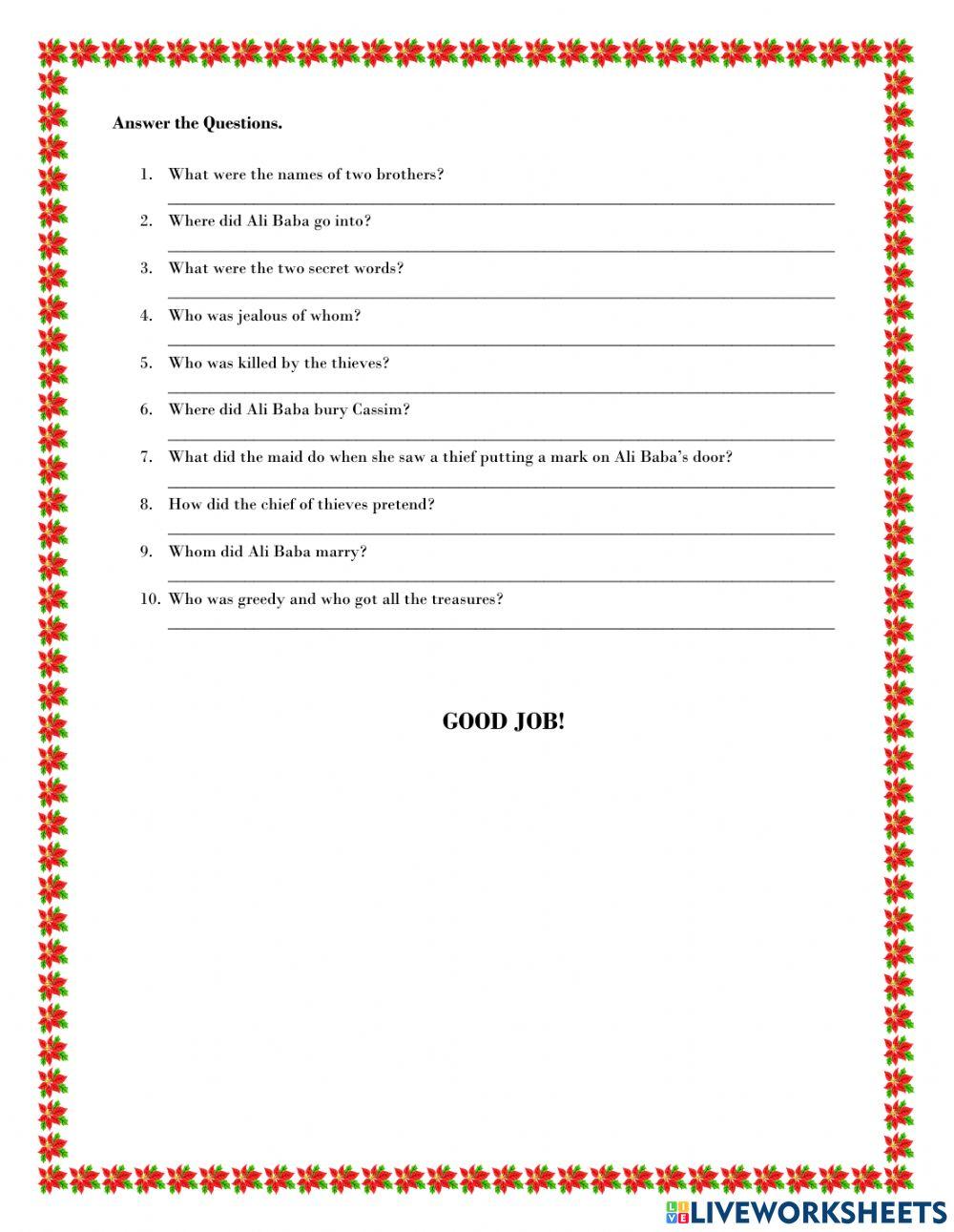 Ali Baba and forty thieves