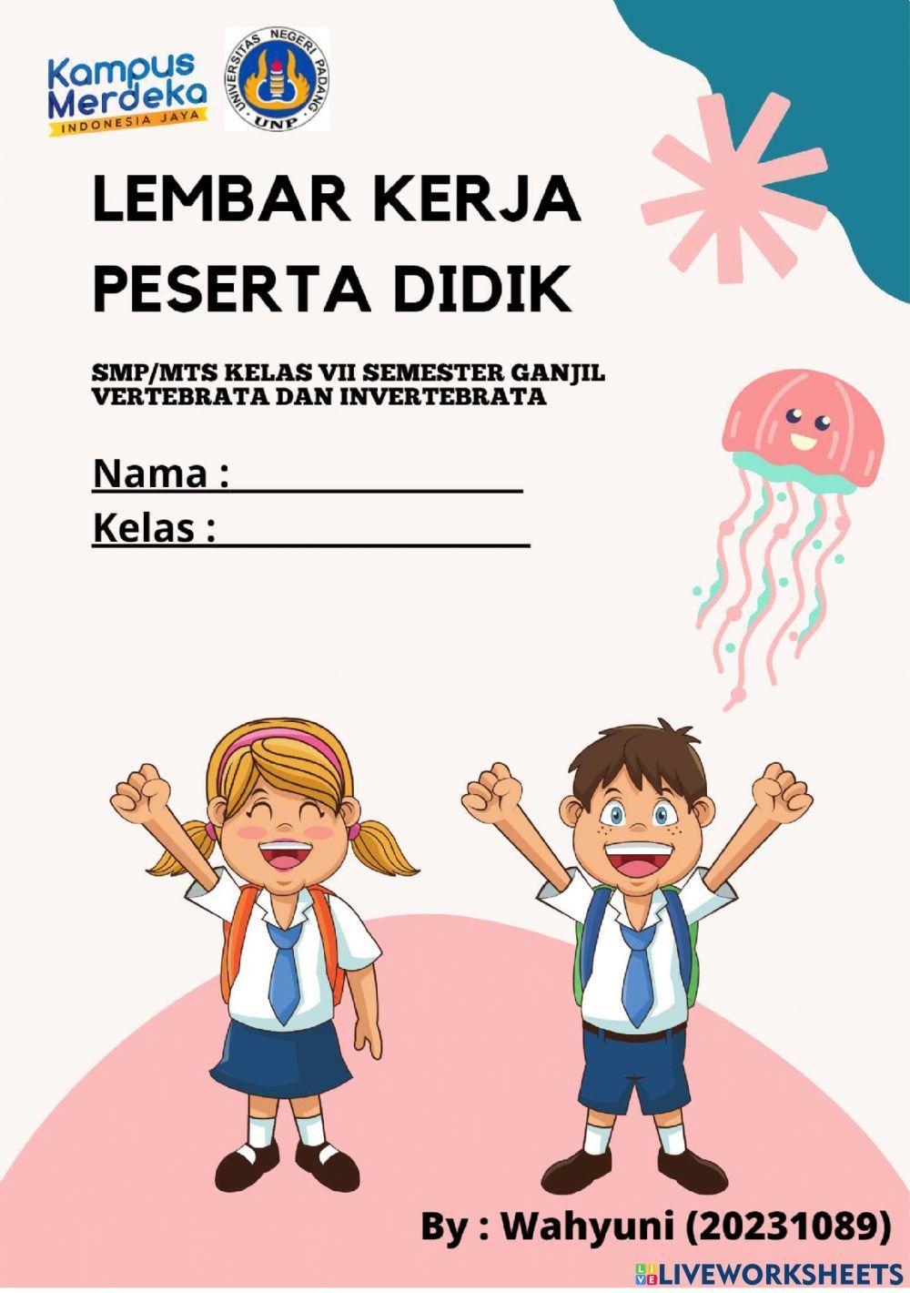 Lkpd vertebrata dan invertebrata