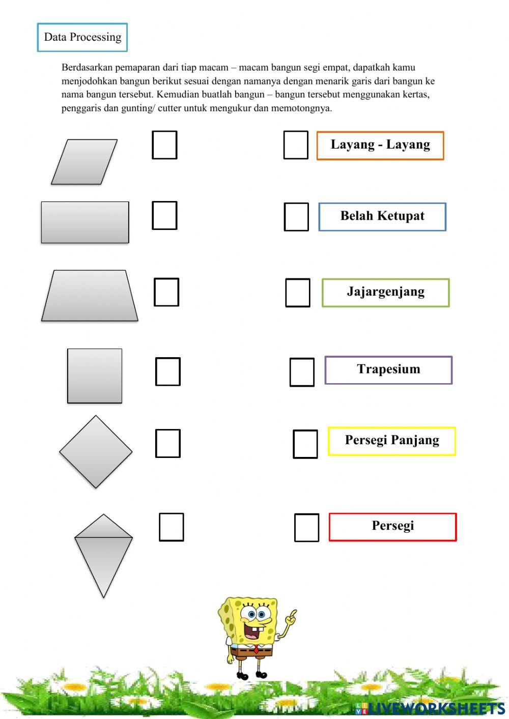 LKPD materi segi empat metode discovery learning