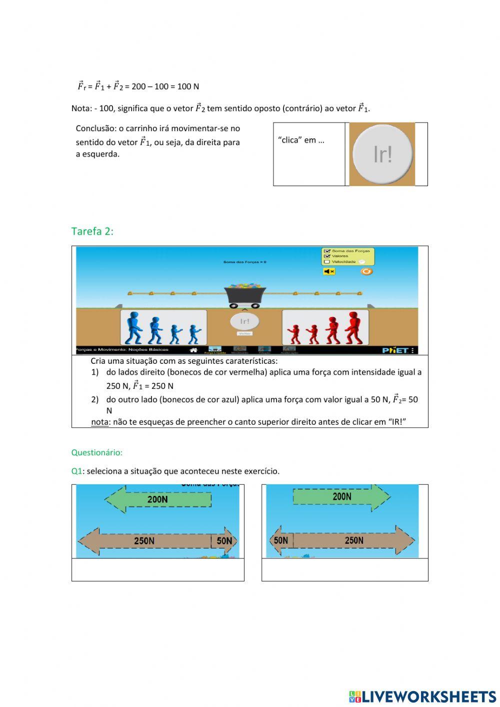 Resultante de um sistema de forças