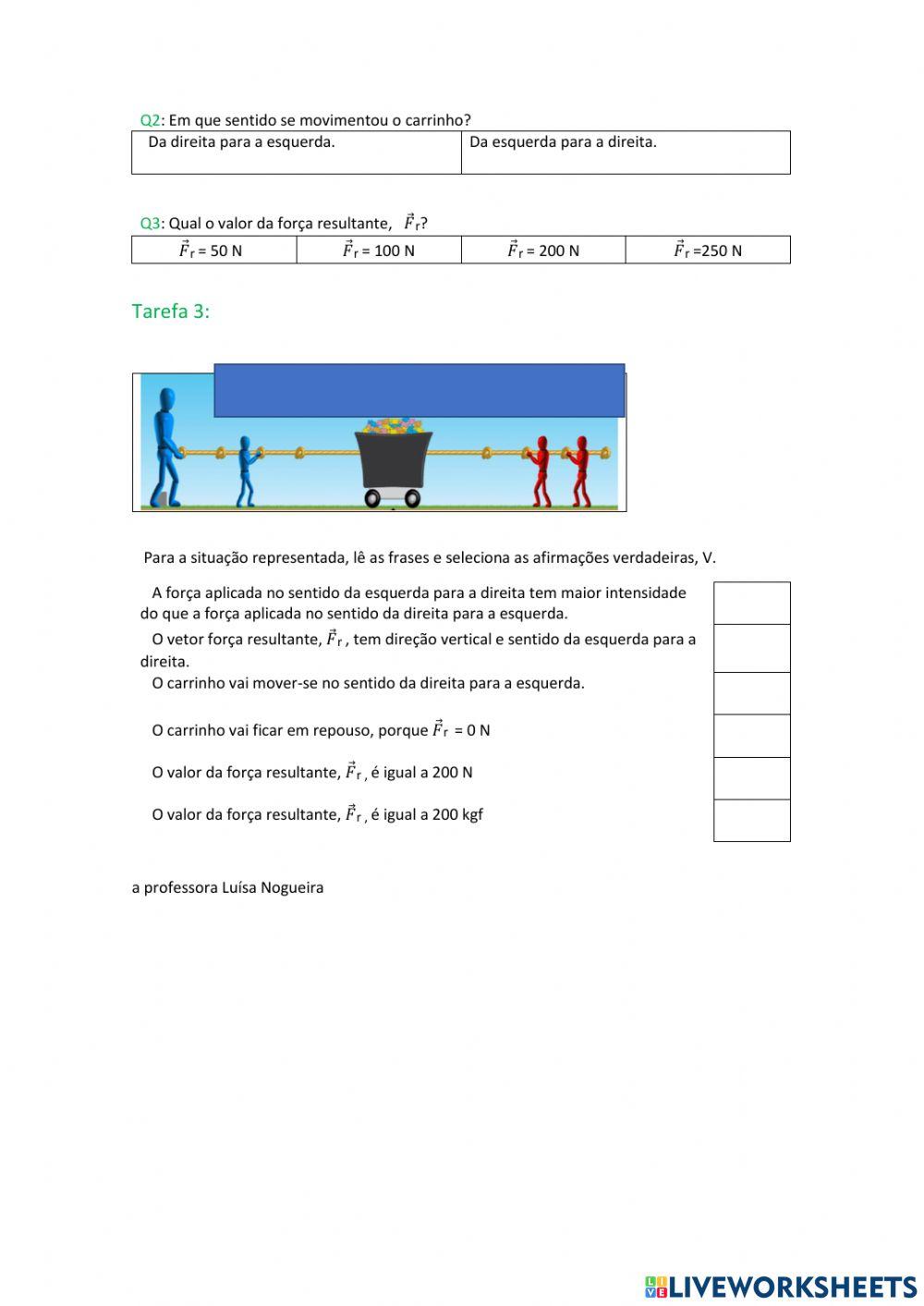 Resultante de um sistema de forças