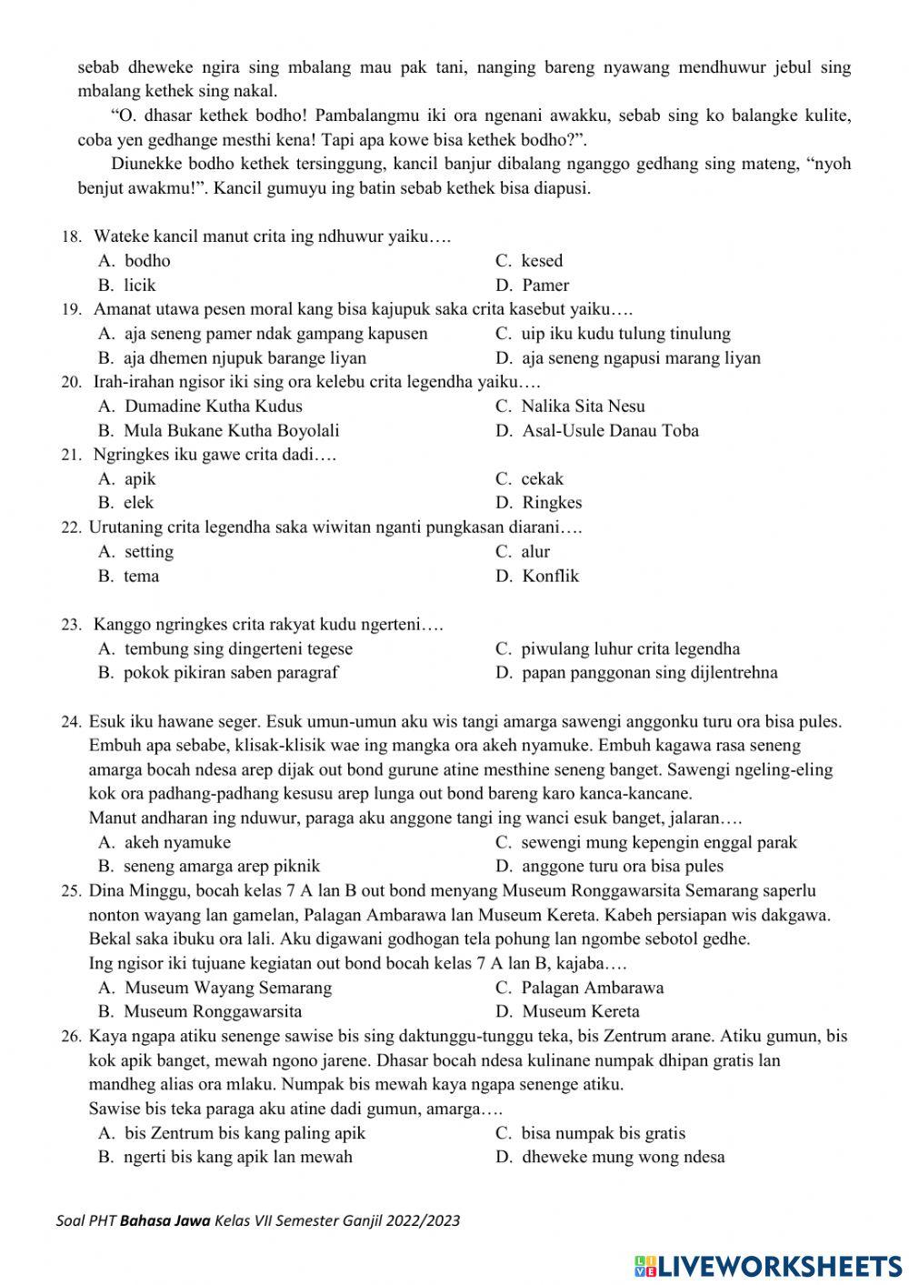 Soal pas b. jawa kumer