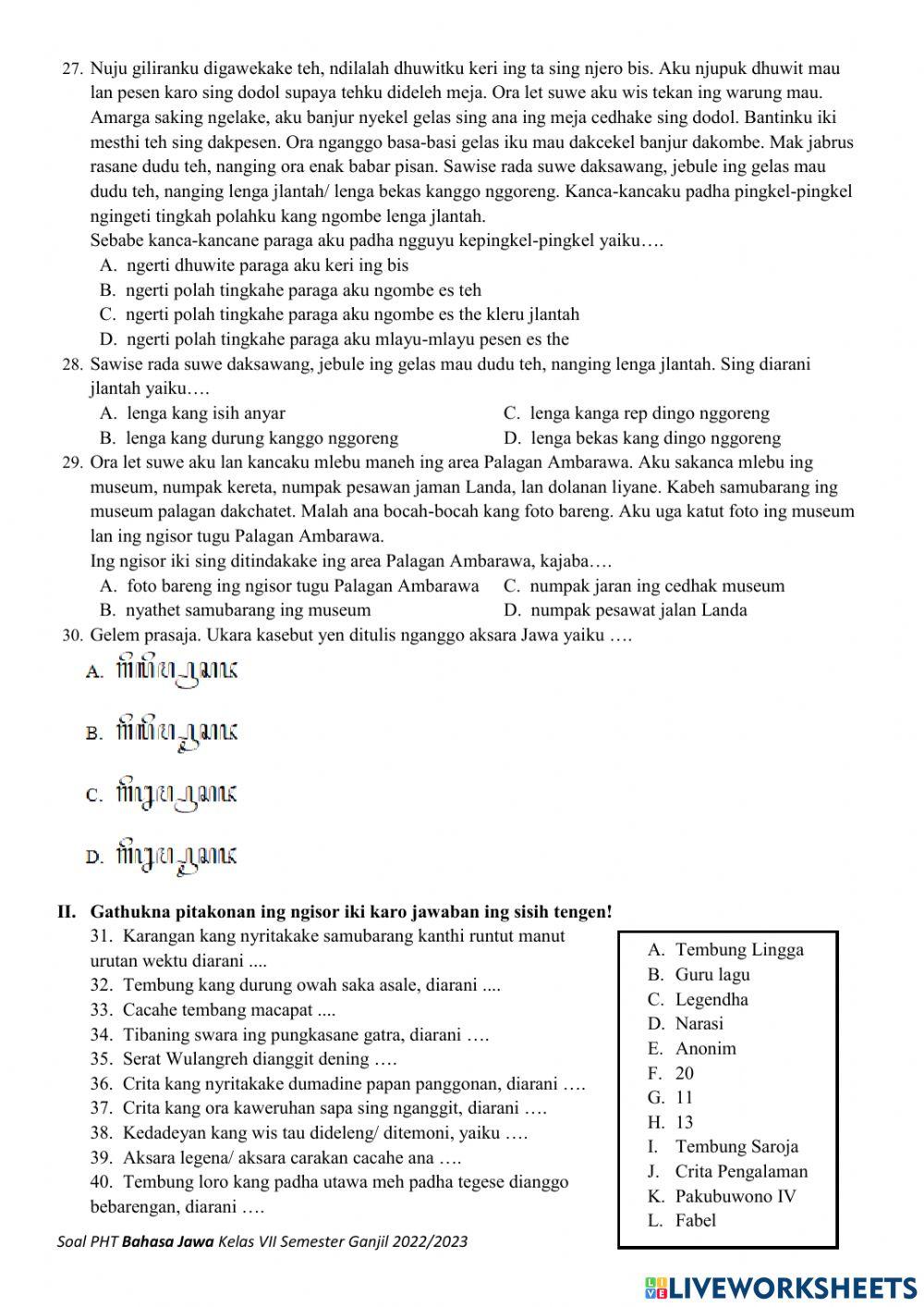 Soal pas b. jawa kumer