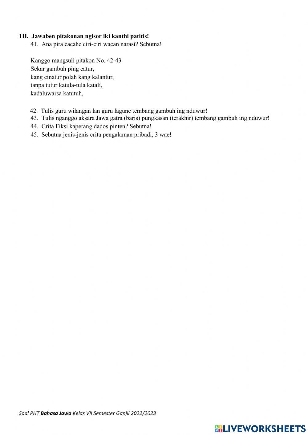 Soal pas b. jawa kumer