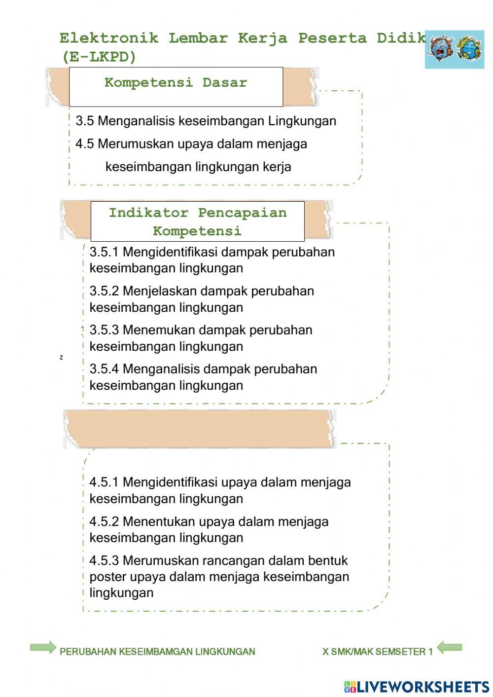 Dampak kesimbangan lingkungan