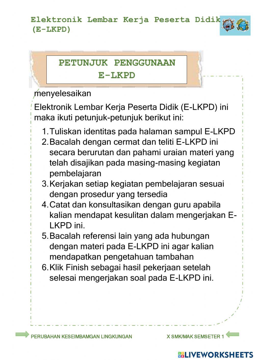 Dampak kesimbangan lingkungan