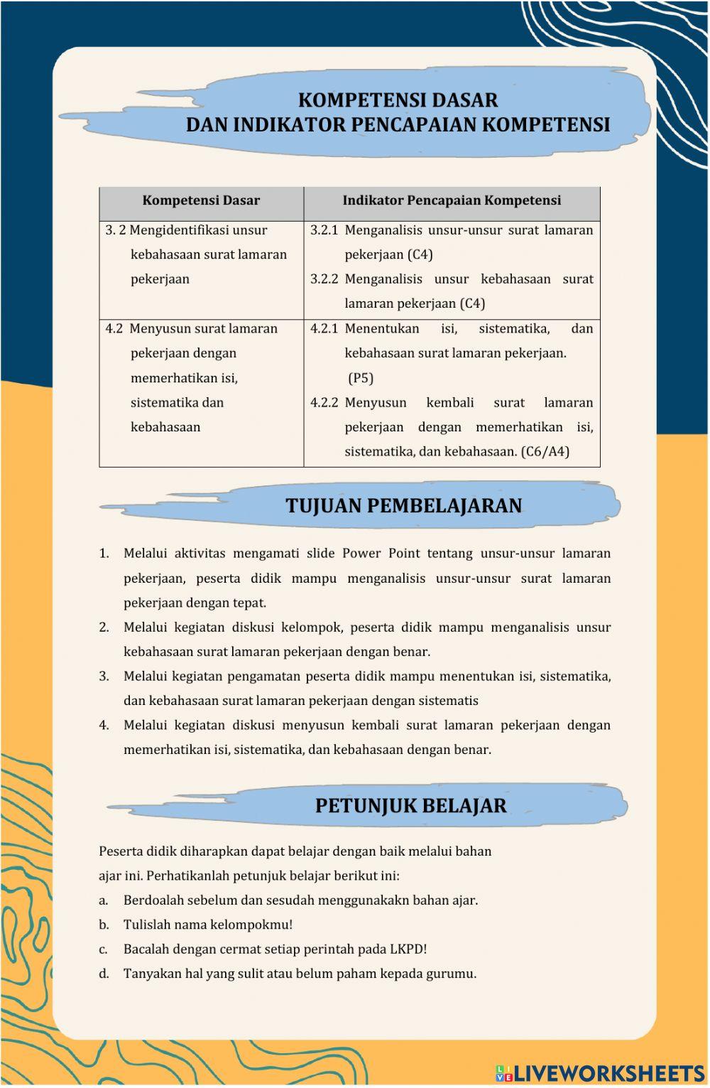 Surat Lamaran Pekerjaan