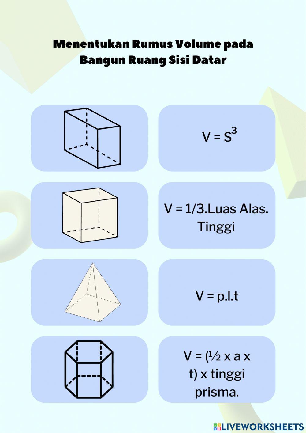 Bangun Ruang Sisi Datar VIII