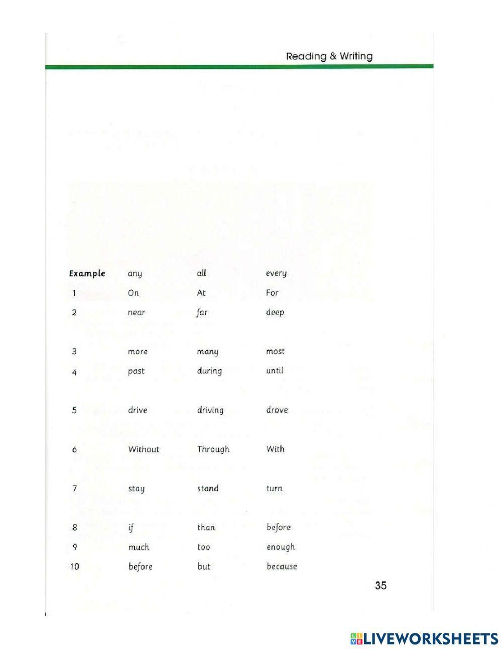 Skill Builder 1 test 2