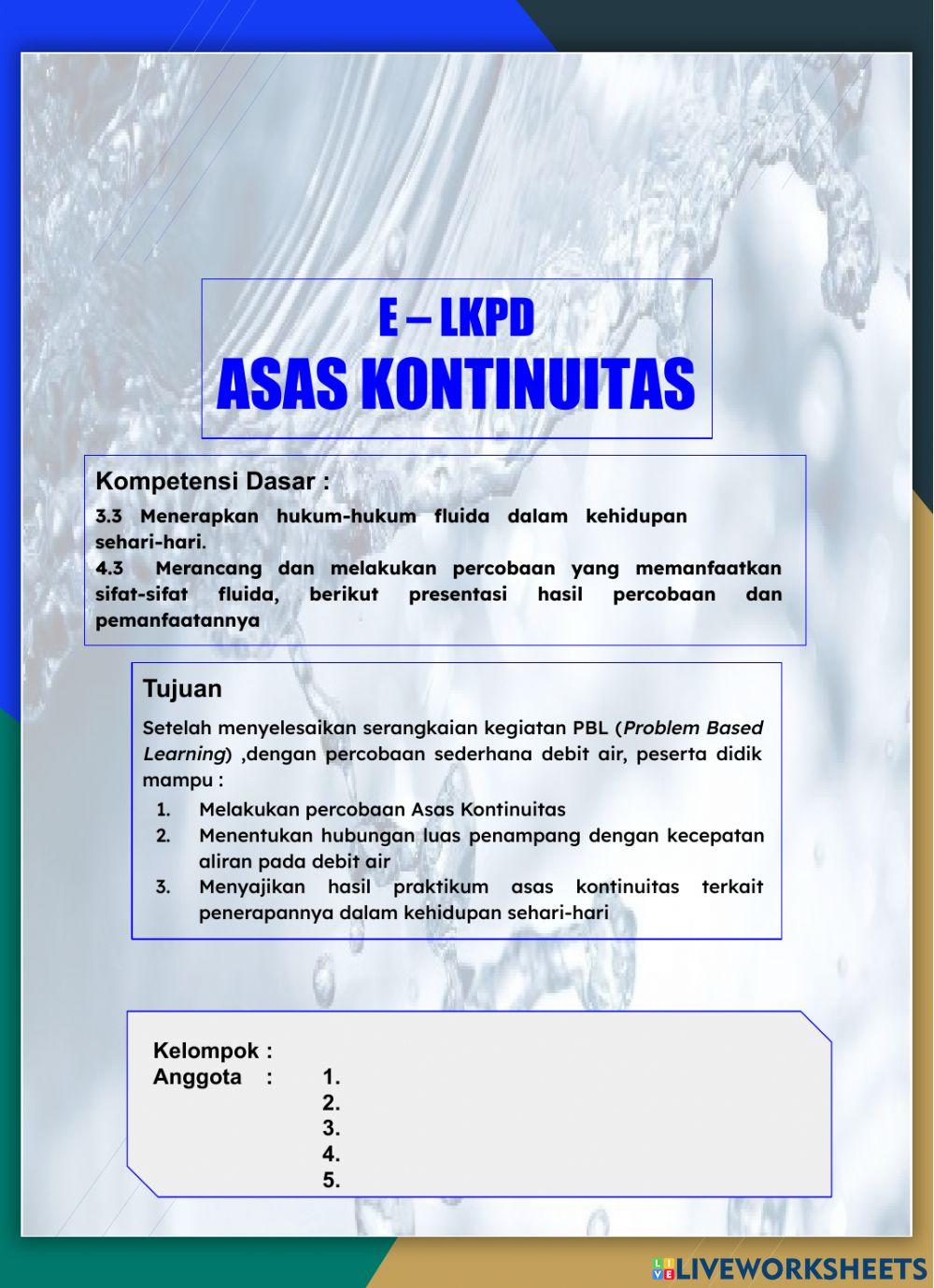 Lkpd asas kontinuitas