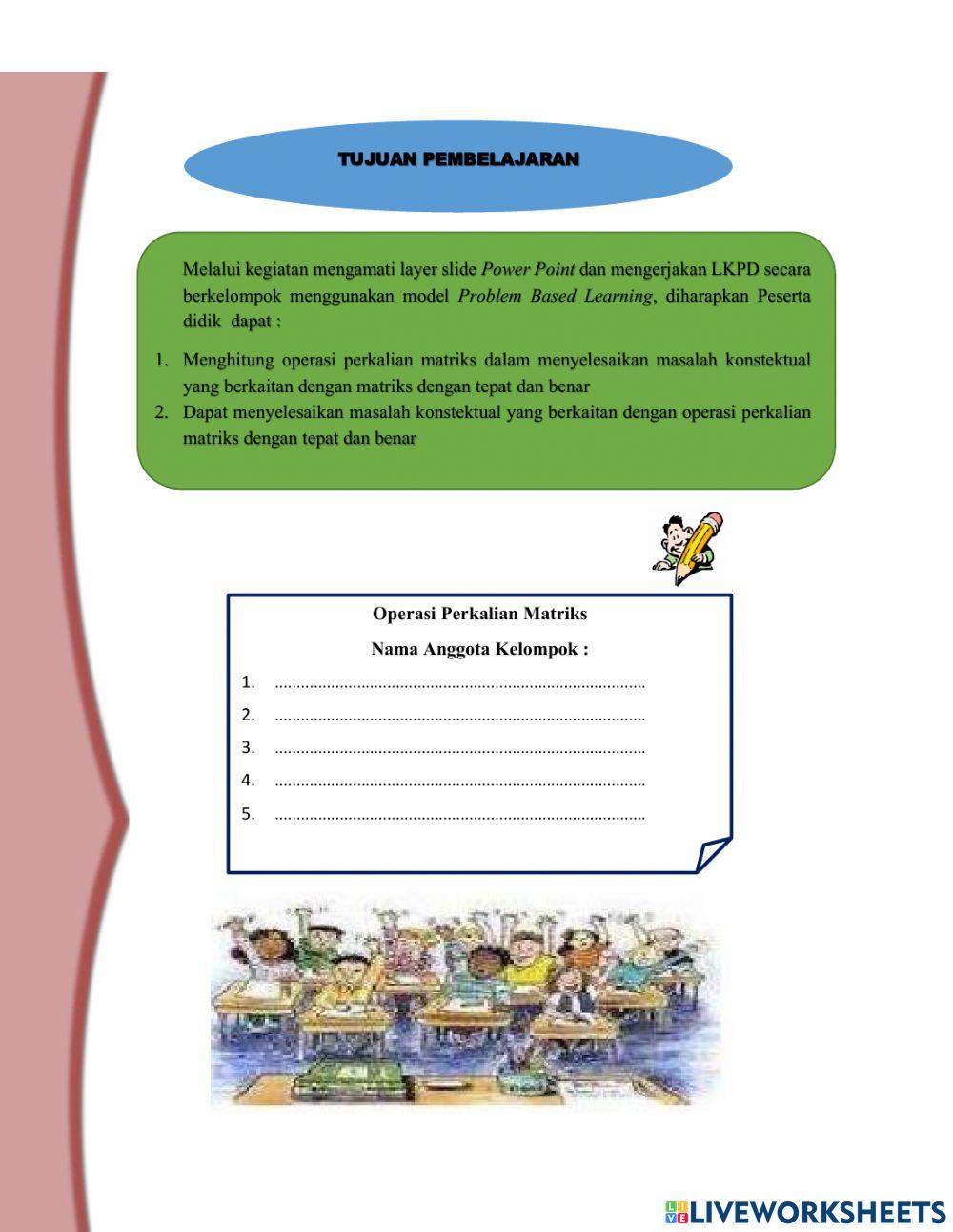 Operasi Perkalian Matriks (C3)