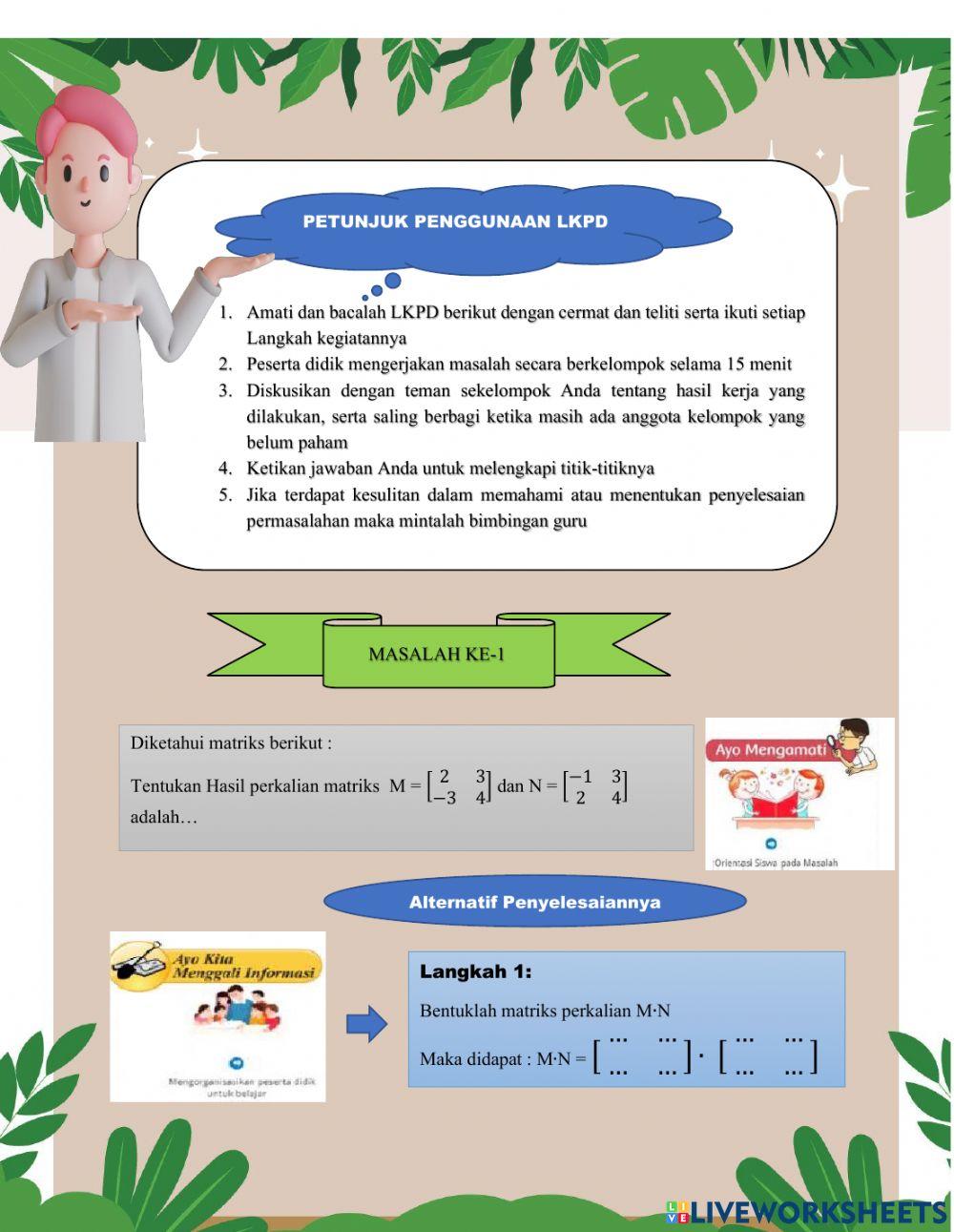 Operasi Perkalian Matriks (C3)