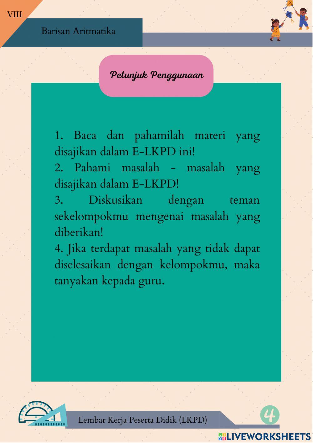 LKPD Barisan Aritmatika