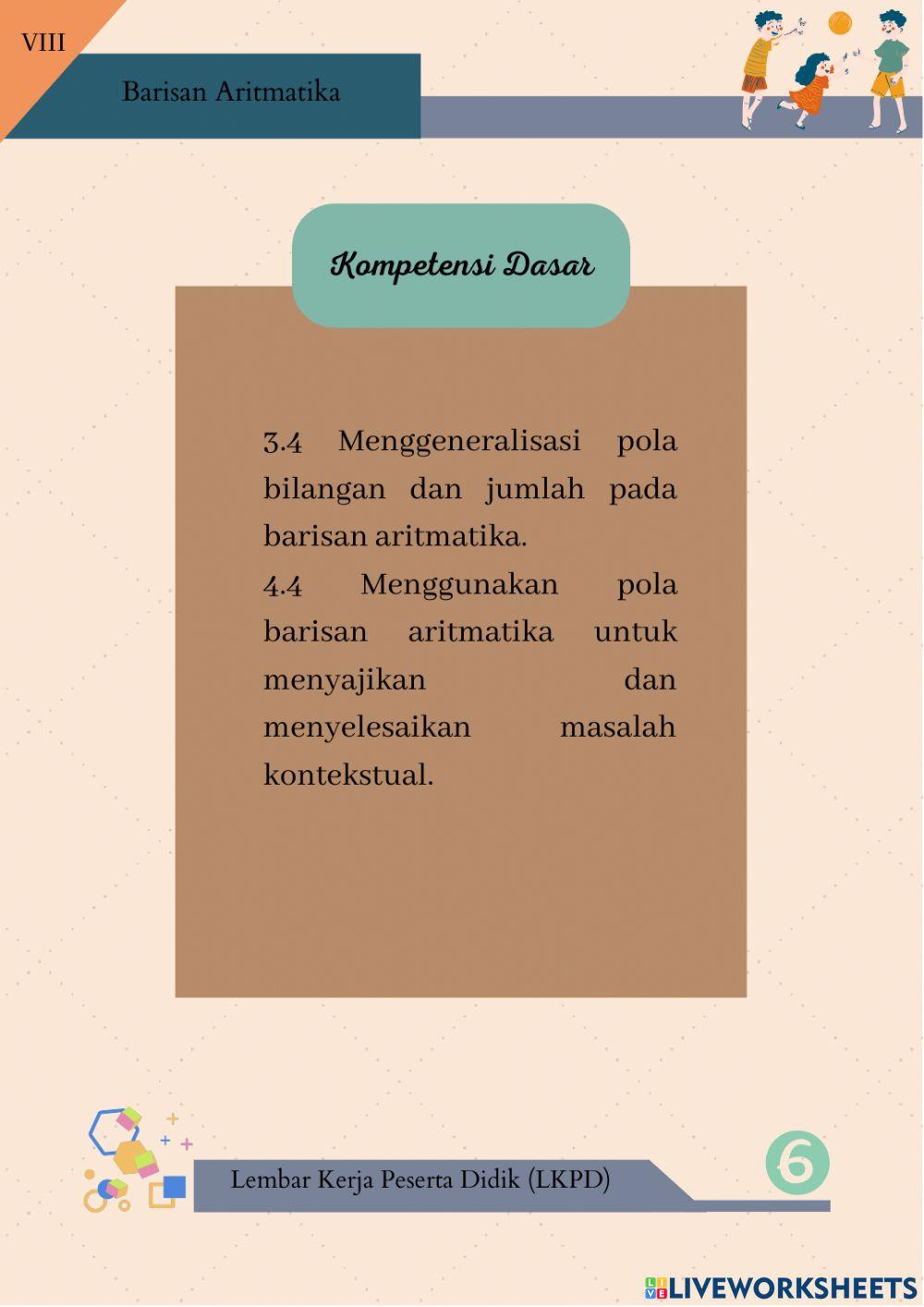 LKPD Barisan Aritmatika