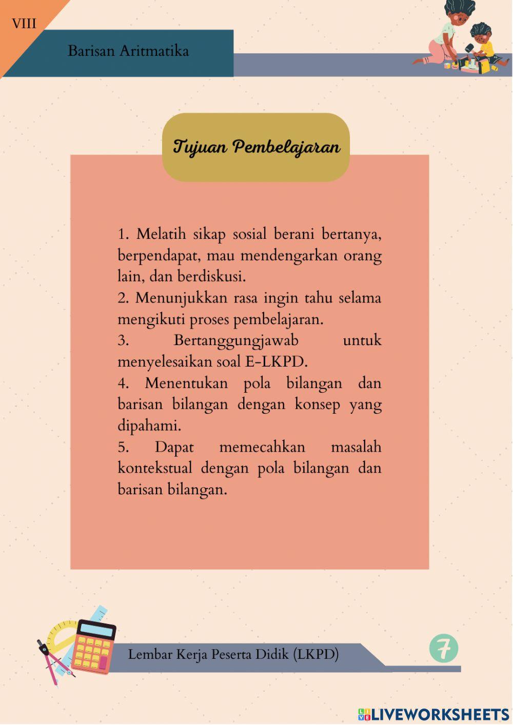 LKPD Barisan Aritmatika