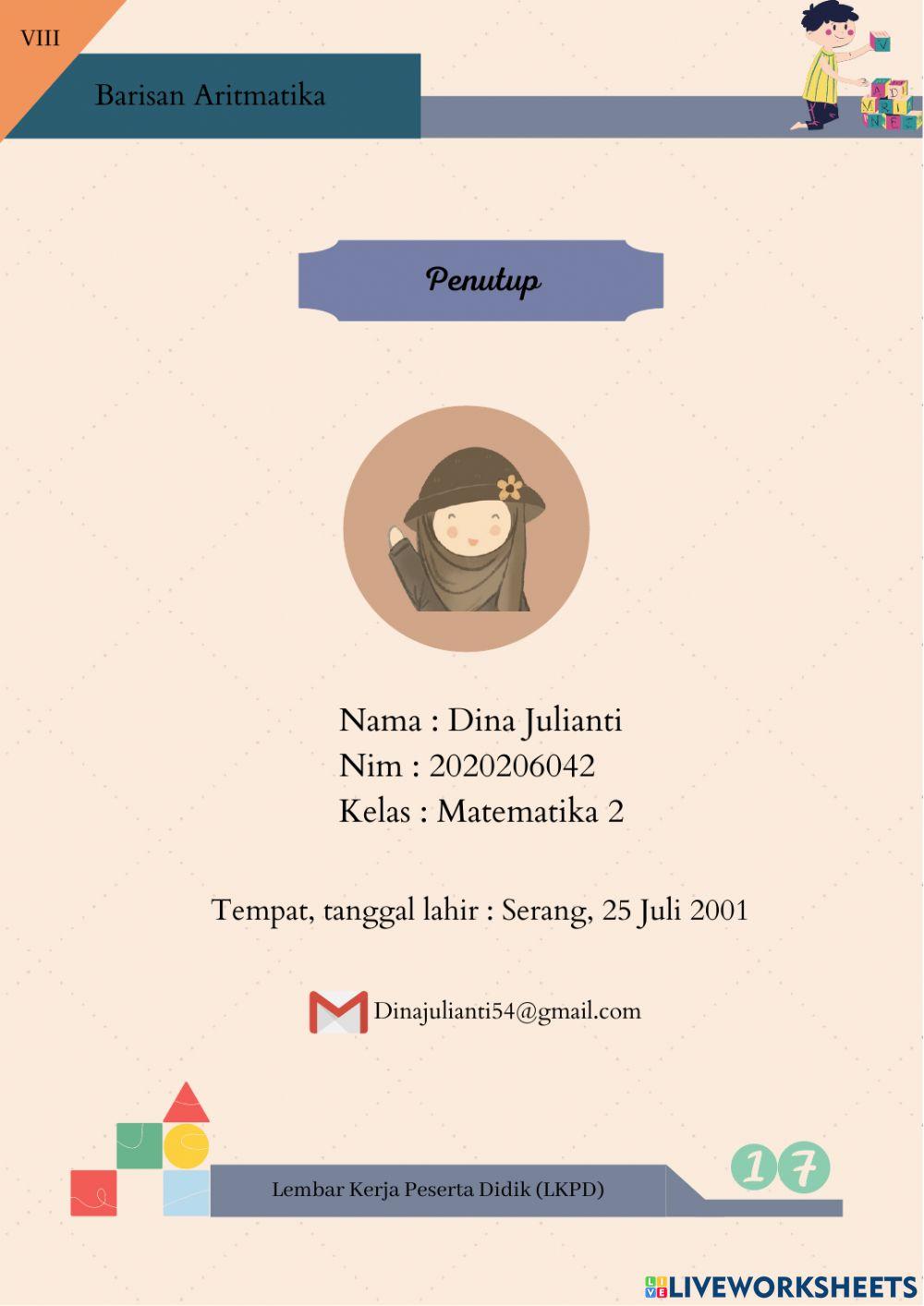 LKPD Barisan Aritmatika