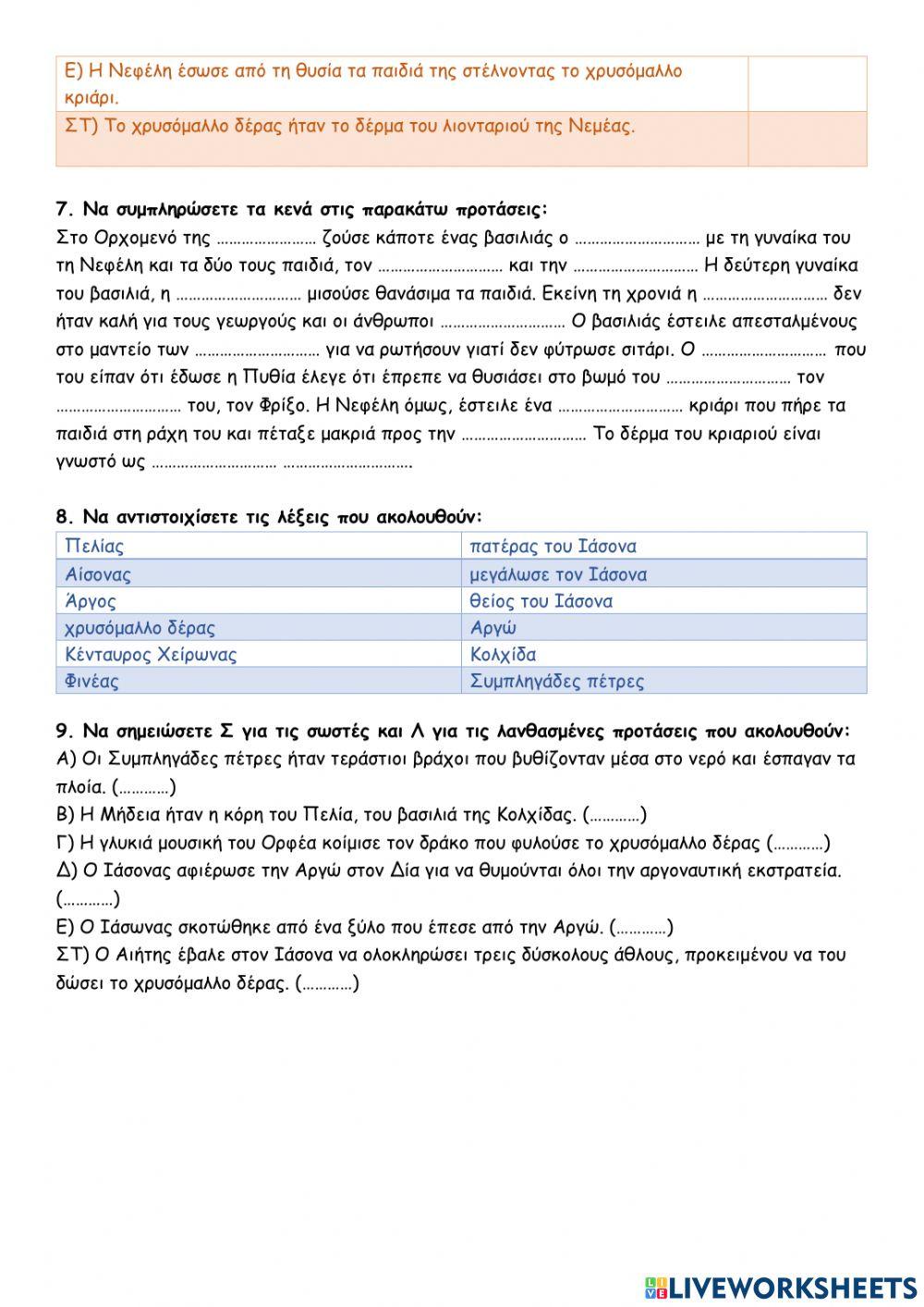 Θησέας - Αργοναυτική εκστρατεία